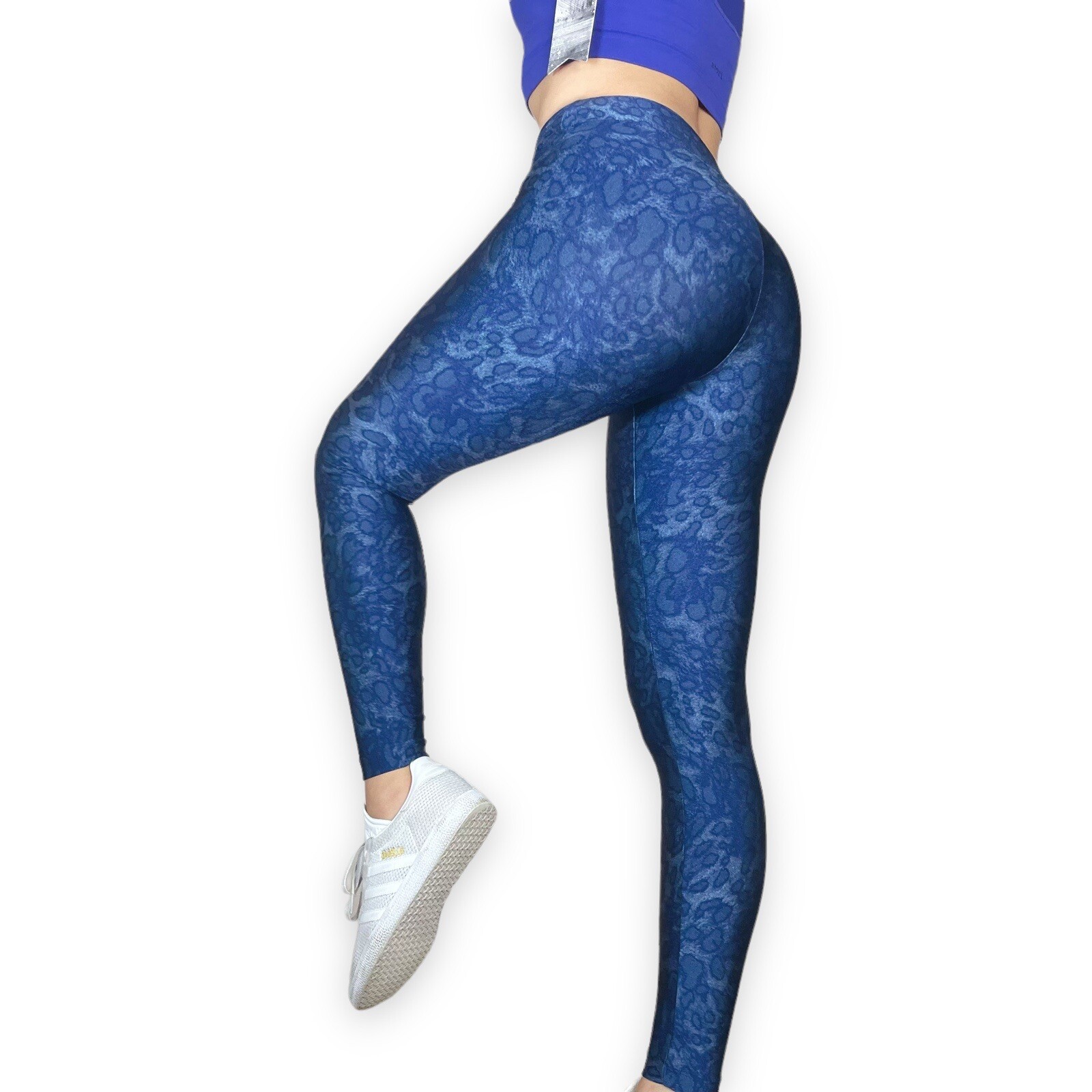 KORAL Liquid Metallic Blue Cheetah Print Leggings… - image 15