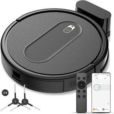 T6 Robot Vacuum, 100 Mins Runtime, Slim, Quiet, Automatic Robotic Vacuum