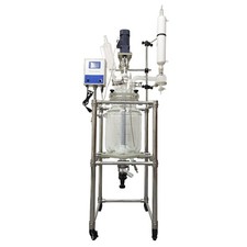 110V 20L Integrated jacketed Double-layer Glass Reactor Kettle Vessels