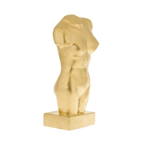 Female Body Modern Art Statue, 41cm / 16.1'', Gold Color, Large Size - 第 1/7 張圖片
