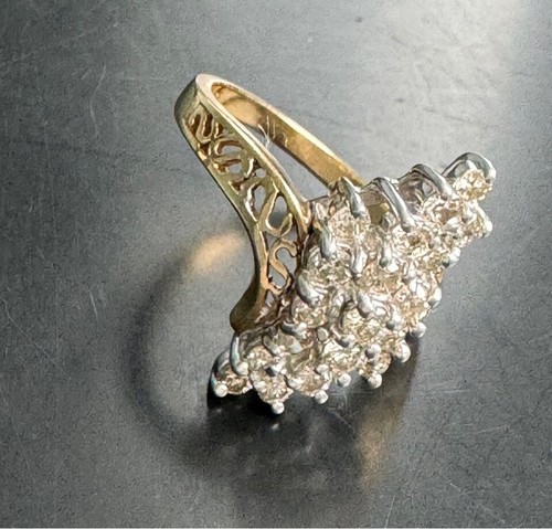 ''STYLECREST'' 14K YELLOW GOLD 0.86 CARAT DIAMOND RING SIZE 7.25 - Picture 8 of 12