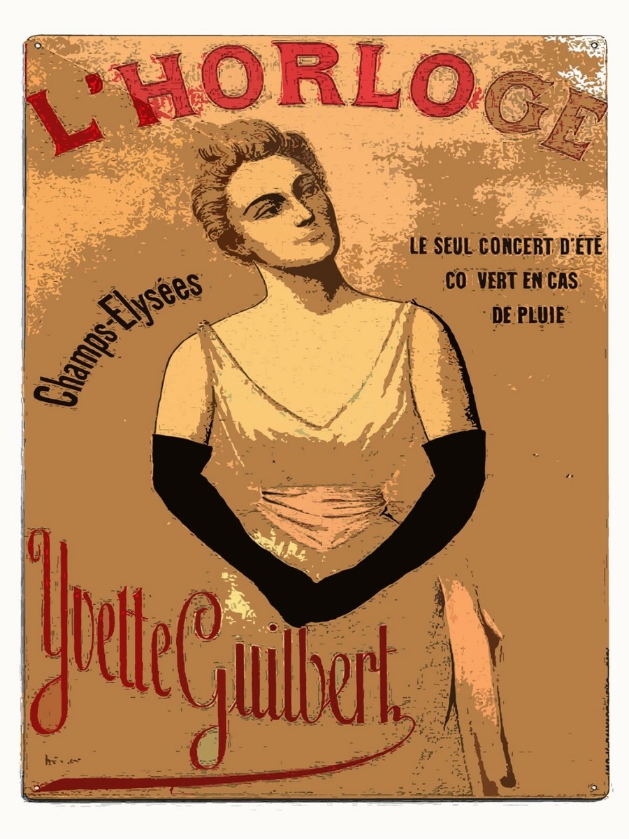 Decoration Poster.Home interior design.Wall art.Yvette Guilbert