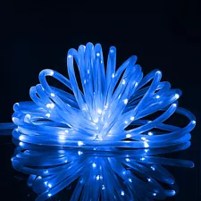 Outdoor Waterproof Solar Rope Tube Fairy String Lights Garden Patio Camping Pool
