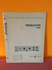 HP / Agilent 08441-90004 Preselector 8441A Operating + Service Manual