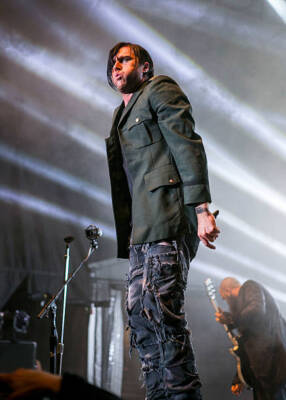 Matt Walst of Three Days Grace at Festival D ete De Quebec on Ju- 2014 Photo 13