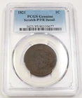 Photo of a 1821-P Large Cent from an eBay listing that sold on Jun 15, 2026