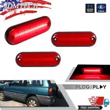 L+R Red Rear Fender Side Marker Corner Parking Signal Lamp For 96-00 Toyota Rav4