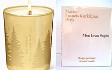 Maison Francis Kurkdjian Mon Beau Sapin Candle 2019 Limited Ed RARE GOLD VESSEL