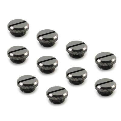 XSPC G1/4'' Plug Fitting V2, Black Chrome, 10-pack