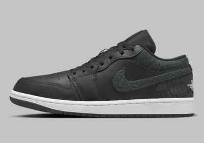 靴 Nike Air Jordan 1 Low Black Elephant Jordan 1 Low SE Patent Elephant Black (Women's) - HJ7743-010