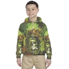 New Kids Hoodie Artistic Design Jamaica Reggae Pattern 7434104389328