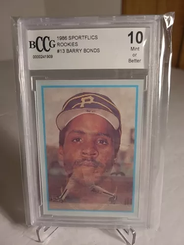 1986 Sportflics Rookies Barry Bonds BCCG 10 