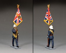 KING COUNTRY CEREMONIAL CE042 BRITISH ROYAL MARINE OFFICER WITH QUEENS COLORS