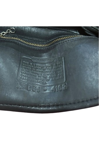 Vintage Coach Black leather Belted Cornelia sling backpack purse 4162 - Picture 19 of 20