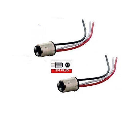 59 Impala RED LED LH RH Tail Brake Stop Turn Signal Light Lamp Panel Insert Pair - Foto 3 di 3