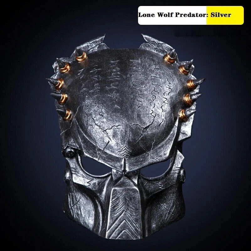 Cosplay Prop Alien vs Predator AVP Lone Wolf Predator Mask Collection Resin Mask - Image 4 of 4
