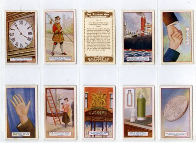 Full Set, Gallaher, The Reason Why 1924 VG+ (GD2642) 100/100