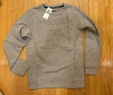 NEW Star Wars Millennium Falcon Pullover Sweatshirt Grey Boys Size L