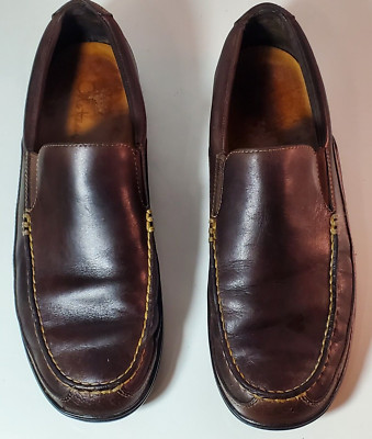 Cole Haan Mens driving Loafers Shoes Size 10 M Brown Leather CO4059 Slip On‎ Cole Haan CO4059 Brown Leather Driving Loafers Men main image 2
