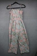 Hem Thread Wide Leg Halter Jumpsuit-Size Large-Textured