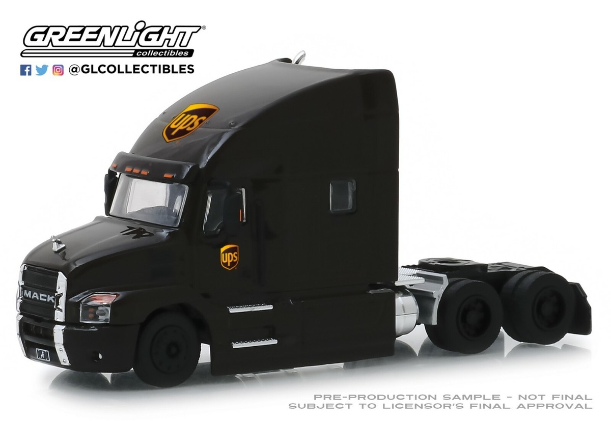 1:64 GreenLight *SD TRUCKS 7* UPS Mack ANTHEM Semi Truck w/Sleeper