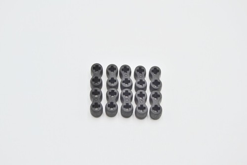 LEGO 10 x Verbinder Gummi schwarz Black Technic Axle Connector Double 45590 - Bild 2 von 2