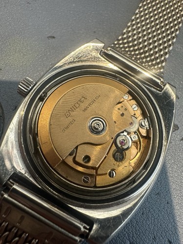 Vintage Enicar Sherpa D 600 Automatic Mens Watch, Blue Dial, Cal. AR 165 - Picture 12 of 12