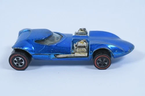 Original 1968 Red Line Hot Wheels TWINMILL TM Blue Mattel