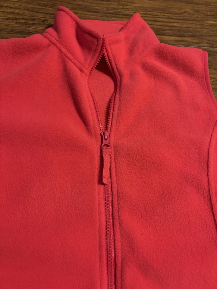 Made For Life Activewear Workout Poly Fleece Sleeveless Hot Pink Vest Medium M - Image 3 of 4