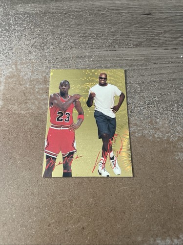 RARE Micheal Jordan Shaquille O'Neal You're the Man Gold Parallel | eBay