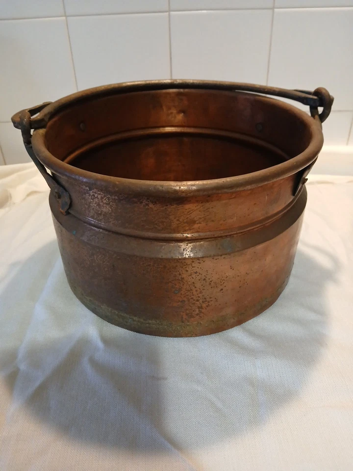 Cuivre Ancien Chaudron Marmite - Photo 4/4