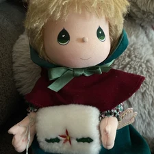 December Birthday 14”  Precious Moments Vtg Style Outfit Plush Doll Applause NWT