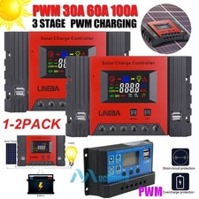 2x 100A PWM Solar Panel Regulator Charge Cont...
