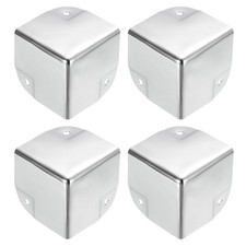 uxcell Metal Box Corner Protectors Box Edge Guard Protector 50 x 50 x 50mm Silve