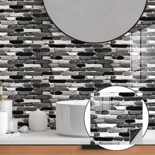 20PCS Peel and Stick Brick Kitchen Backsplash Self-Adhesive Wall Tile Sticker