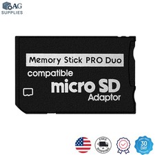 Compact Micro SD to Memory Stick PRO Duo Adapter for PSP  Camera Use - 128GB