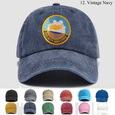 Customized Embroidered Hat Us Naval Uss Kitty Hawk Cv-63, Trucker Hat, Gift Idea