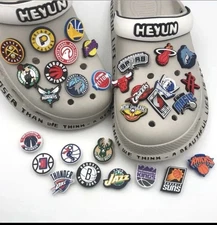 NBA Teams Croc Charms Jibbitz For All Teams Available Shoe $1.99 Each Pick Team!