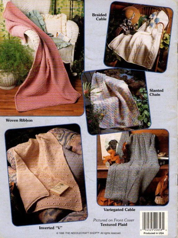 THE NEEDLECRAFT SHOP CROCHET WHEELCHAIR LAPGHANS 6 DESIGNS - Image 2 of 2