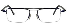 Neostyle Office 648 Blue 50-22-135 Rectangle Metal Eyeglasses Rx Ready