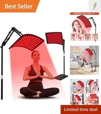 Red Light Therapy for Face and Body, Red Infrared Light Therapy Lamp with Sta...