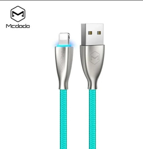 MCDODO CA-570 Fast Charging & Sync Data Cable For iPhone iPad 1.2M Aqua - Picture 2 of 2
