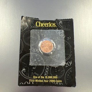 2000 Lincoln Cent Penny Cheerios Memento Coin w/COA Certified By US Mint NR!