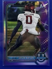 2022 Bowman University Jaylen Watson #76 1st Bowman Pink Refractor RC Rookie