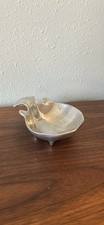 Vintage Wilton Armetale Pewter Shell Dish, Bowl Seaside Mermaid Core