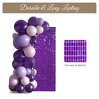 12 Pcs Shimmer Wall Backdrop Panels Square Sequin Party Decoration Purple 3x4 Ft — photo 4
