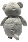 Manhattan Toy Teddy Bear White Gray Polka Dots Plush Lovey Toy 13" 2016 — photo 3