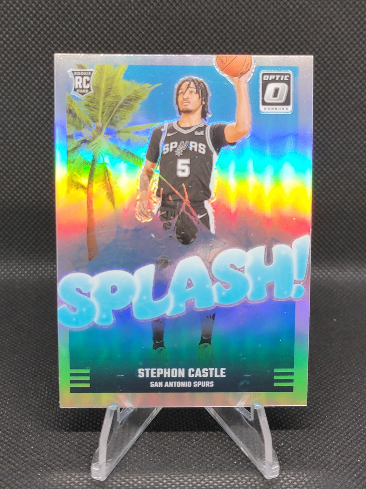 2024-25 Panini Donruss Optic - Splash! Stephon Castle #14 Holo Prizm (RC)