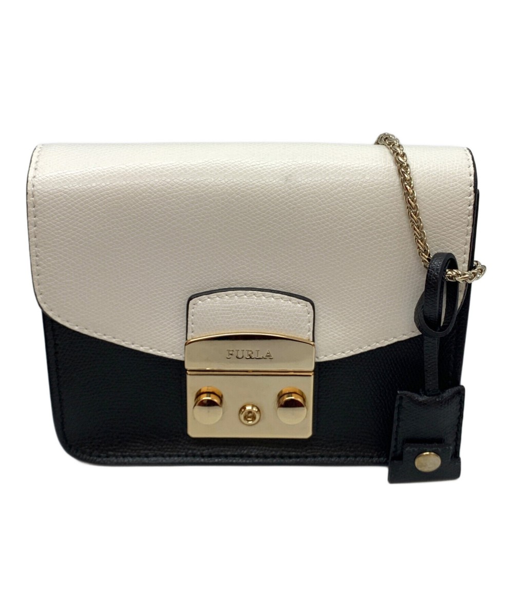 FURLA メトロポリス ホワイト/ブラック FURLA メトロポリス ホワイト/ブラックオンライン ショップ
