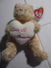 ❤️ Ty® Beanie Baby ❤️  Dear Heart ❤️ Love To Grandma Bear 2005 w/Tag Protector